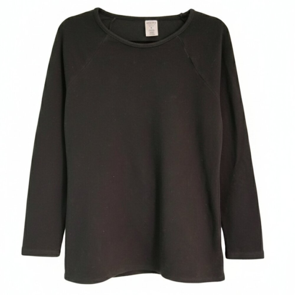 Sonoma top women's ultra-soft Fleece Medium black long sleeve shirt pullover
